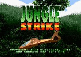 Jungle Strike Title Screen